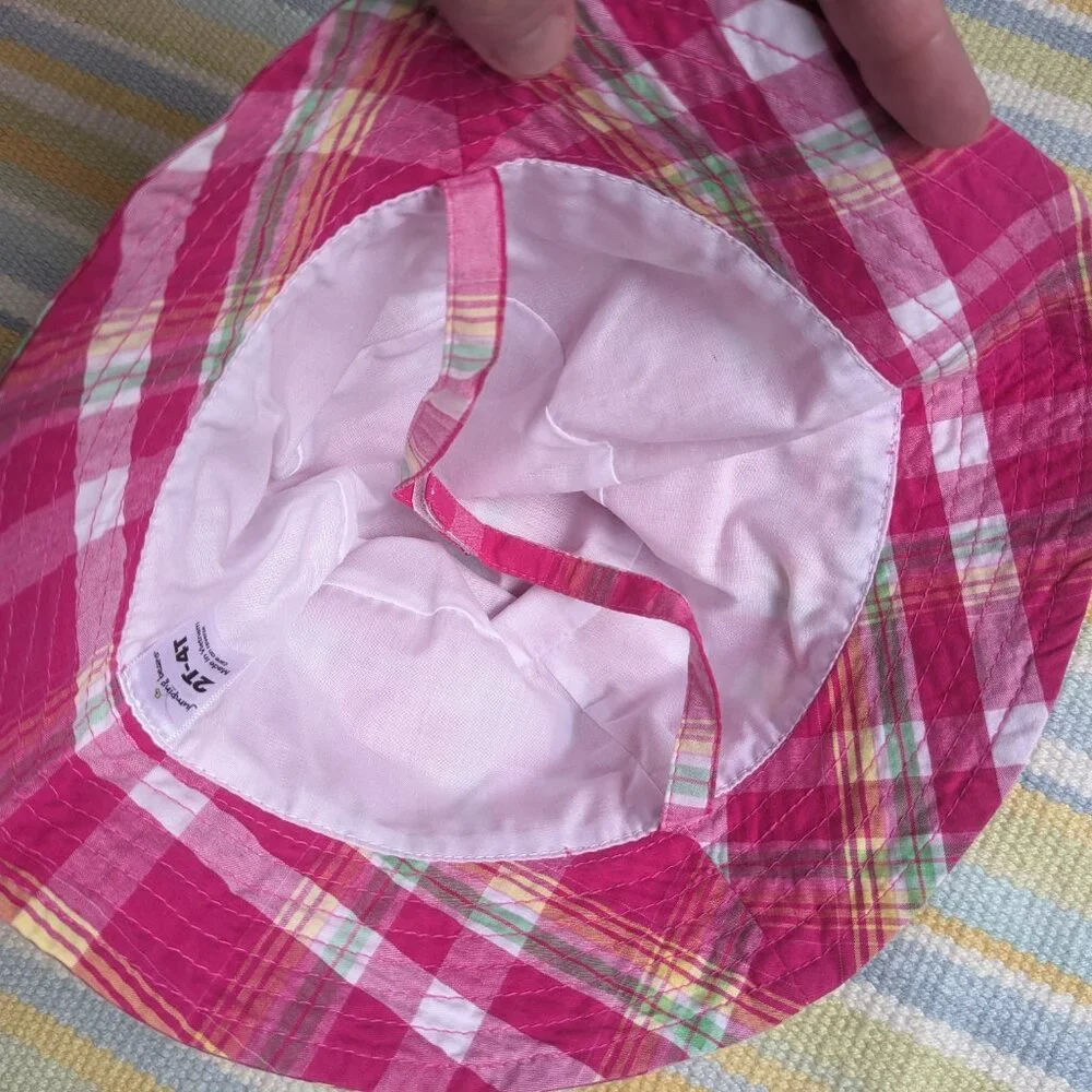 🛍️ BUNDLE ONLY | Jumping Beans pink plaid hat 2T-4T